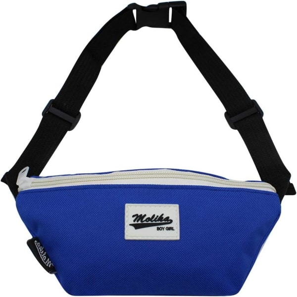 dlers Barn Canvas Fanny Pack Justerbar Midjeväska Liten Crossbody Väska för Pojkar Flickor, Ljusgul, one size Blå