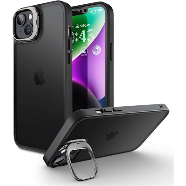 CASE Unicorn Beetle Style Series Skal för iPhone 14 Plus 6,7 tum (2022), Premium Hybrid Protective Slim Clear Case (Cle Black/Frost