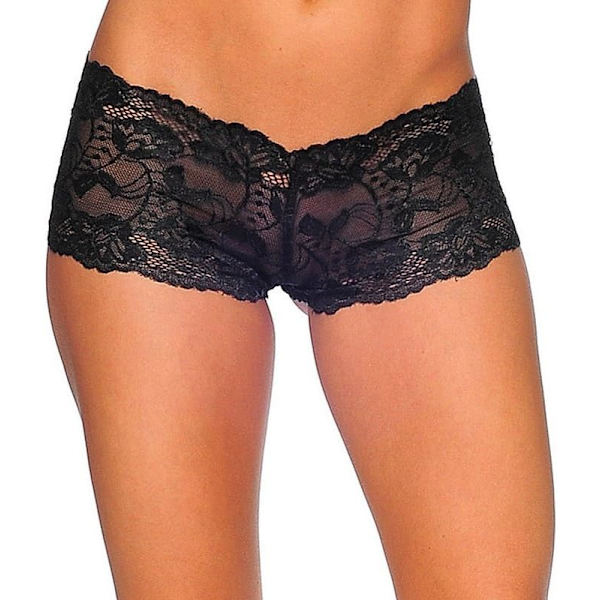 YZONE Dam Banded Lace Short Svart One Size