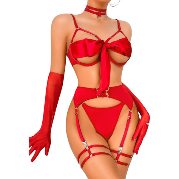 i&Shi Sexiga presenter, fluga, Unwrap Me, remig set, 6 delar rött 30