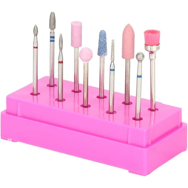 1 st / set nagelborr bits fil slipning huvud set elektrisk, manikyr pedikyr nagel ar