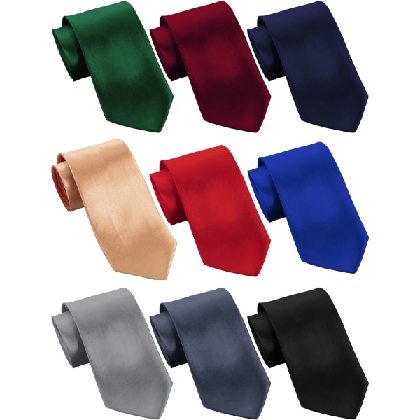 ieces Herr Slim Slips Smal Slips Solid Färg Slips Retro Klassisk 3 Tum Smal Slips, Flerfärgad, En Storlek, Multico