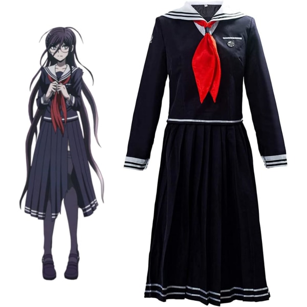 För Cosplay Toko Fukawa För Cosplay Kostym - Japansk Anime och Manga Skol Girl Sailor Dress Uniform Full Set Large