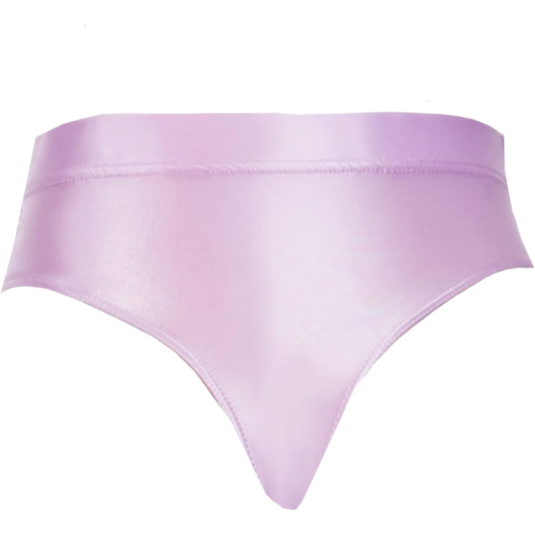 udmall Dam High Cut Thongs Briefs Balett Dans Underkläder Booty Shorts Blanka Trosor Style-2-lila Stor