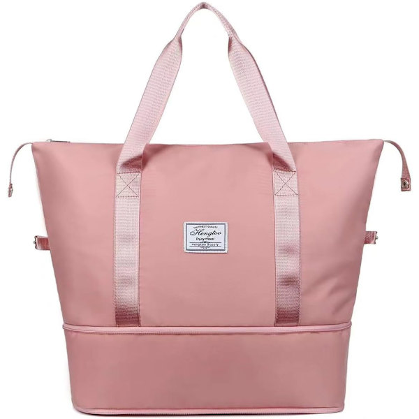 SED Resväska Dam/Herr Fritid Hand Pack Stor Kapacitet Vattentät Sportväska med Våtfack Strandväska Weeke 01-rosa