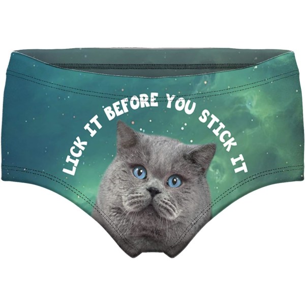 YUNXIN Roliga underkläder med låg midja - Sexiga presenter för kvinnor Cat1 Large
