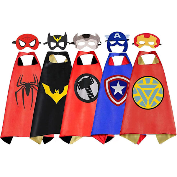 RRand Barn Klä Ut Superhjälte Capes Set