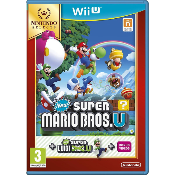 w Super Mario Bros. U Plus Nya Super Luigi U Select (Nintendo Wii U)