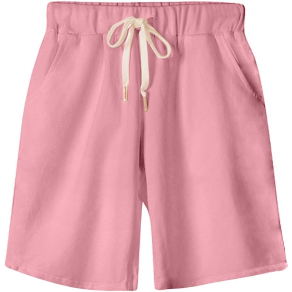 OWEI Dam Bermuda Shorts med elastisk midja och fickor