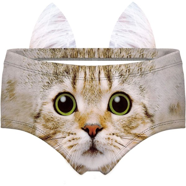 YNXIN Roliga öron underkläder med låg midja - Sexiga presenter för kvinnor Cat's Ear4 Large