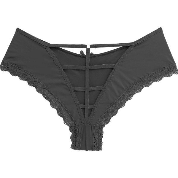 ishie Twilight Strappy Back Panties Black Small