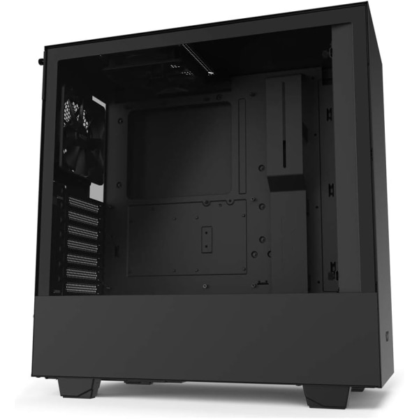 NT H510 Compact Atx Mid-Tower PC- case, främre I/O USB C-port, sidopanel av härdat glas, kabelhanteringssystem