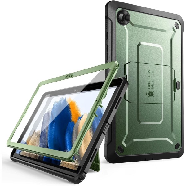 CASE Unicorn Beetle Pro Series Fodral för Samsung Galaxy Tab A8 10,5 tum (2022), Helkropp Robust Heavy Duty Fodral med Bu Guldan