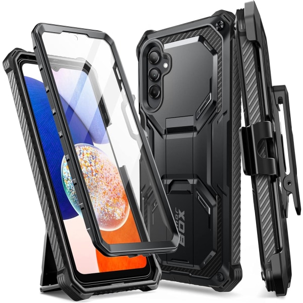 lason Armorbox för Samsung Galaxy A14 Case (svart) Svart