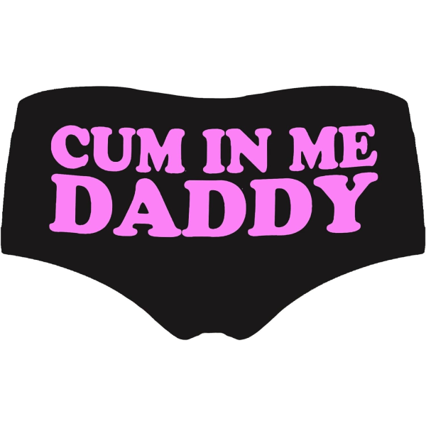 KAIJIA Dam Fashion Flirty Sexy Funny Naughty 3D Tryckt Söta Djur Underkläder Briefs Gåvor Cum in Me Daddy 3X-Large