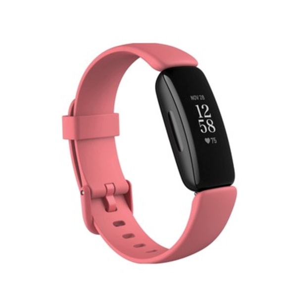 Inspire 2 Health &amp; Fitness Tracker med en gratis 1-årig Fitbit Premium-testperiod, 24/7 puls, svart/vit, en one size rosa