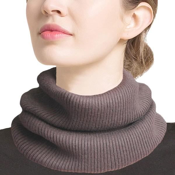 re Maison Vinter Tjock Infinity Halsduk för Kvinnor, Män, Unisex, Varm Stickad Kashmir Ull Halsduk, Cirkel Loop Halsduk 1-kaffe
