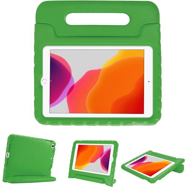 PCase Barnfodral för iPad 10,2 tum 9:e 2021/ 8:e 2020/ 7:e 2019/ iPad Air 10,5\" 2019/ iPad Pro 10,5, stöttåligt konvertibelt handtag stativfodral lätt