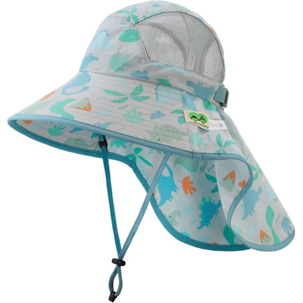 racy Toddler Solhatt med Nackskydd Pojkar Flickor Barn Bred Brätte UPF 50+ Sommarhatt