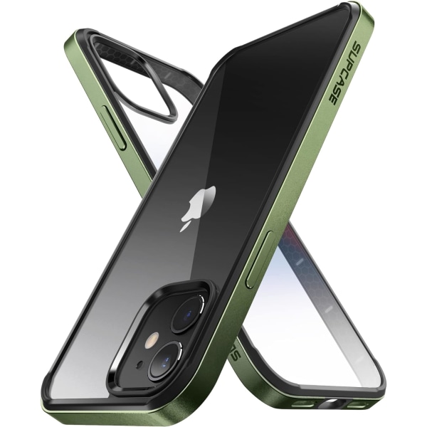 CASE Unicorn Beetle Edge Series Skal Designad för iPhone 11 (2019 Release) 6.1 Tum, Slim Metallram Skal med TPU Inne DarkGreen
