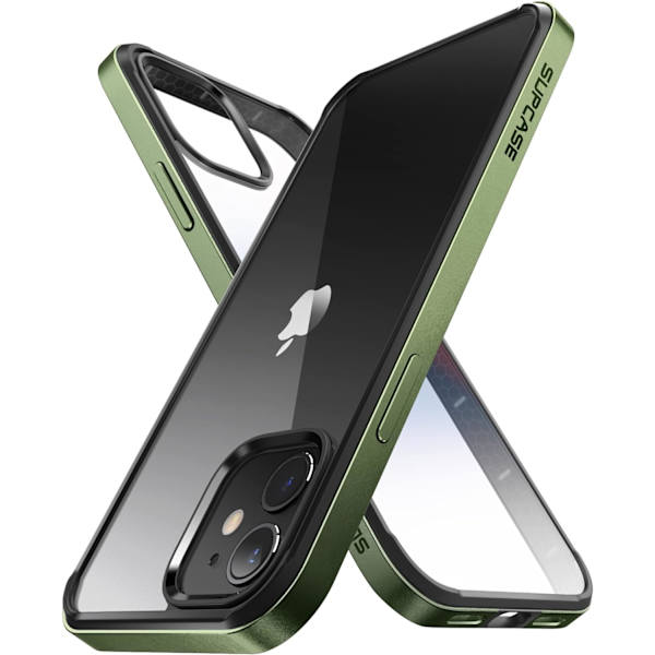 CASE Unicorn Beetle Edge Series Skal Designad för iPhone 11 (2019 Release) 6.1 Tum, Slim Metallram Skal med TPU Inne DarkGreen