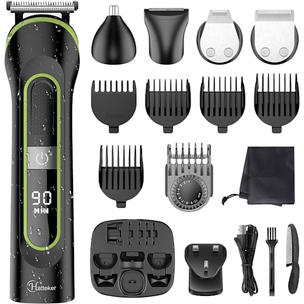 ard Trimmer för män Hårklippare Sladdlös Mustasch NäsTrimmer Kroppstrimmer Hårklippningskit Precisionstrimmer USB Laddningsbar Vattentät 5 i 1