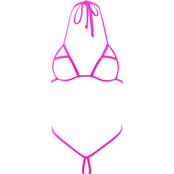 RRYLO Olika stilar Micro Bikini Set Flerfärgade badkläder Baddräkt Badkläder 1602-fuchsia