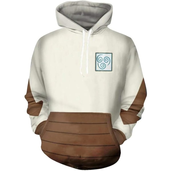 s Avatar Hoodie/T-shirt Korra Cosplay Costume Jacka 3D Printed Pullover Sweatshirts Färg 30 X-Large