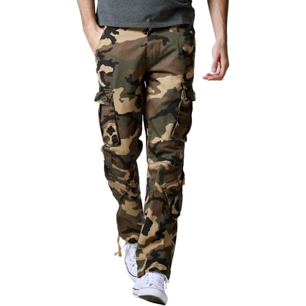 ch herrkläder vilda cargobyxor camouflage 27