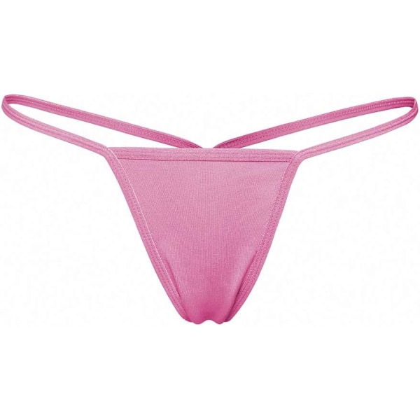 vichFarh Sexiga underkläder damtrosor strippa trosa g-string enfärgade trosor trosor rosaröd X-Large
