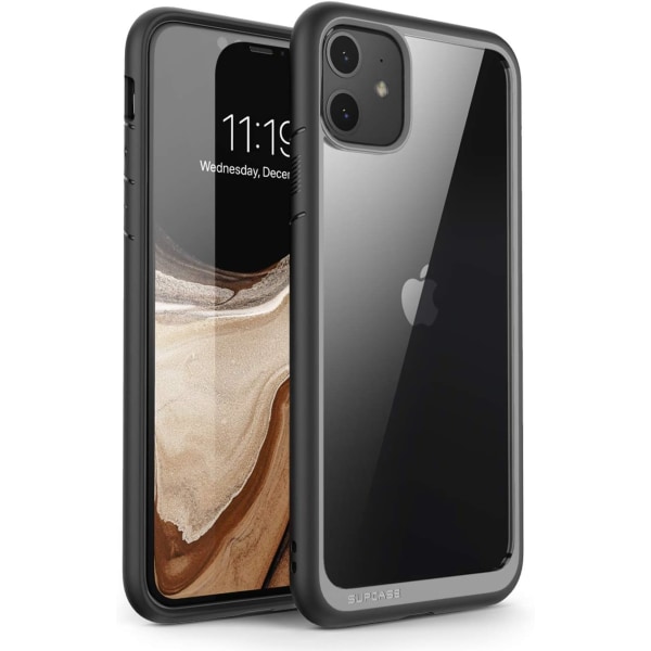 CASE Unicorn Beetle Style Series Case Designad för iPhone 11 6,1 tum (2019 release), Premium Hybrid Protective Clear Ca Black