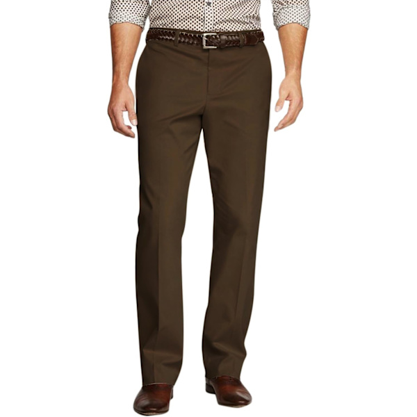 ch herr Straight-Fit arbetskläder casual byxor #8104 8104 brun 31W x 30L
