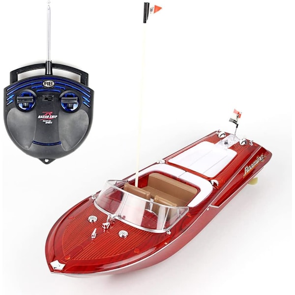 Fjärrstyrd yacht med stor laddningsbar snabbåt 2,4 GHz träkorn C