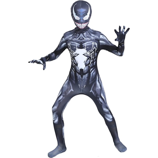 Hloween Superhjälte Kostym för Barn, Superhjälte 3D Stil Cosplay Kostymer för Pojkar (XS-110, B-Panther)