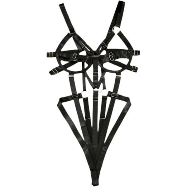 EAN Dam Sexig Spets Upp Teddy Lingerie Bodysuit Läder Lingerie Bobydoll Bodysuit Qunzi12 Medium