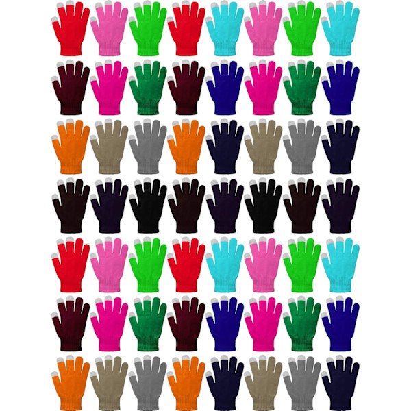 INIOR 60 par pekskärmhandskar vinter stretch stickade handskar för män kvinnor