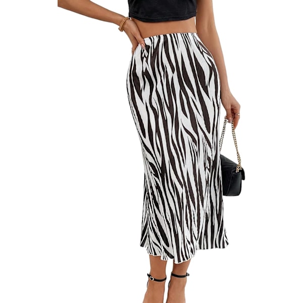 dusa Dam High Waist Graphic Print A Line Plisserad Lång Kjol Flerfärgad Medium