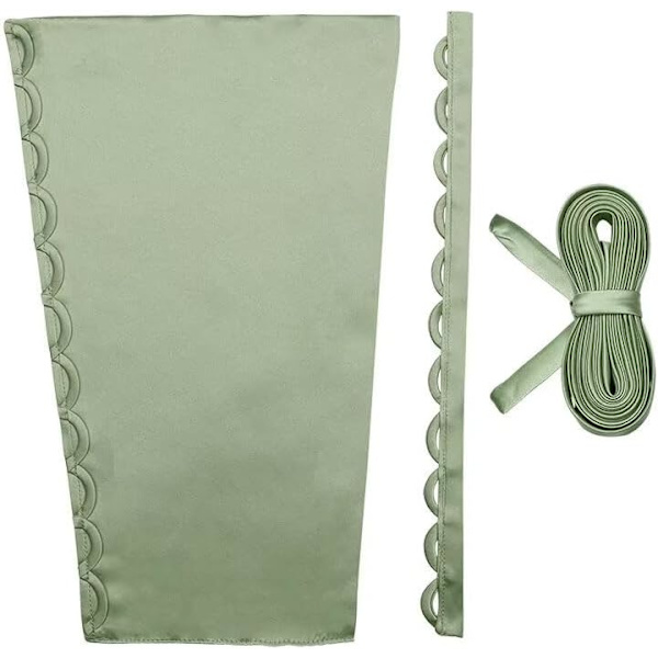 UIRY Damkorsage Kit Spets Rygg Dragkedja Ersättning Justerbar Satin Korsett Kit för Bal Klänningar Salvia Grön 14