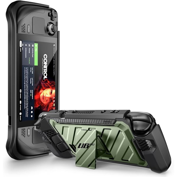 CASE Unicorn Beetle Pro Series Fodral för Steam Deck (2022), Robust Smalt Skyddsfodral med Stöd (Ruddy) Guldan