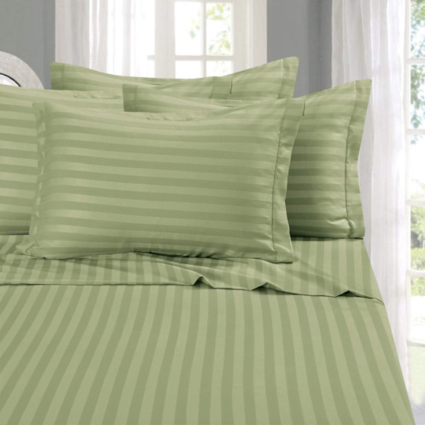 gant Comfort Bästa, Mjukaste, Mysigaste 6-delade lakanset! - 1500 Premier Hotel Kvalitet Lyxig skrynkelfri 6-delad Salvia/Grön King