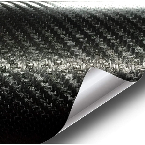 VVID XPO Black Carbon Fiber Car Wrap Vinyl Roll med Air Release Technology (6ft x 5ft)