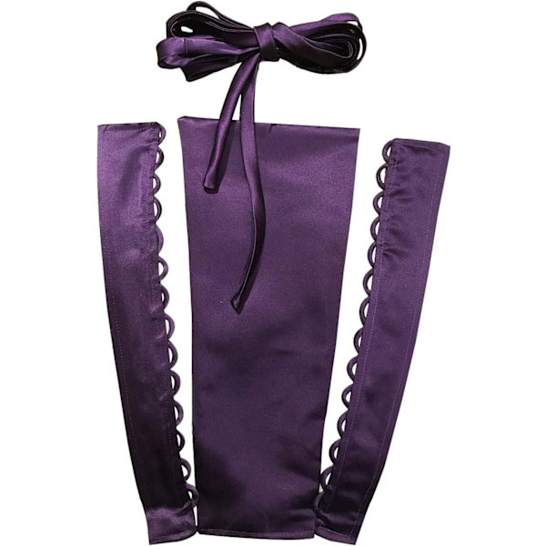 set Back Kit Lace up för kvinnors klänningsöglor Extender bröllopsklänning dragkedja ersättning justerbar passform satin druva 22