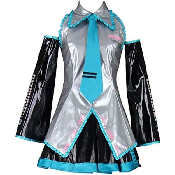 För Cosplay Vocaloid 01 Hatsune Miku För Cosplay Kostym Anime Karaktär Merch Halloween Outfit för Unisex Vuxen  Liten