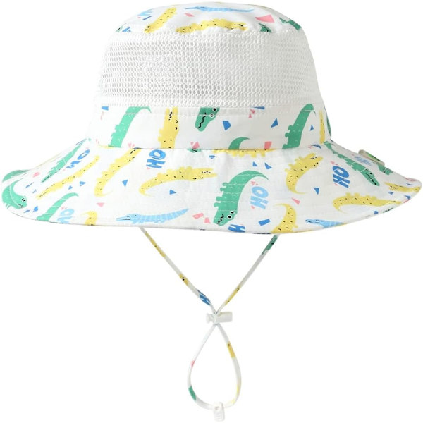 racy Baby Toddler Kids Justerbar Solskydd Hatt UPF 50+ Pojkar Flickor Mesh Bucket Hat Fällbar