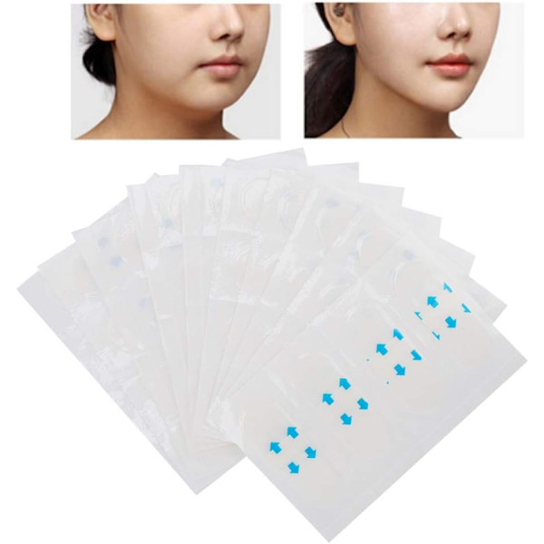 Lt Slim Face Sticker, Face Tape för lyft, 40 st V-face osynlig lyft ansiktstejp