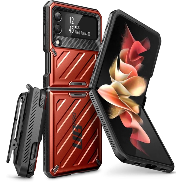 CASE Unicorn Beetle Pro Series- case för Samsung Galaxy Z Flip 3 5G (2021), Robust case med två lager i hela kroppen med Ruddy
