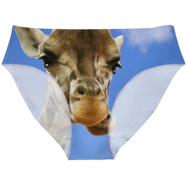 lukee Damunderkläder för kvinnor, sexiga underkläder, djurmode, bikinibyxor, byxor, möhippa, giraff, X-Large
