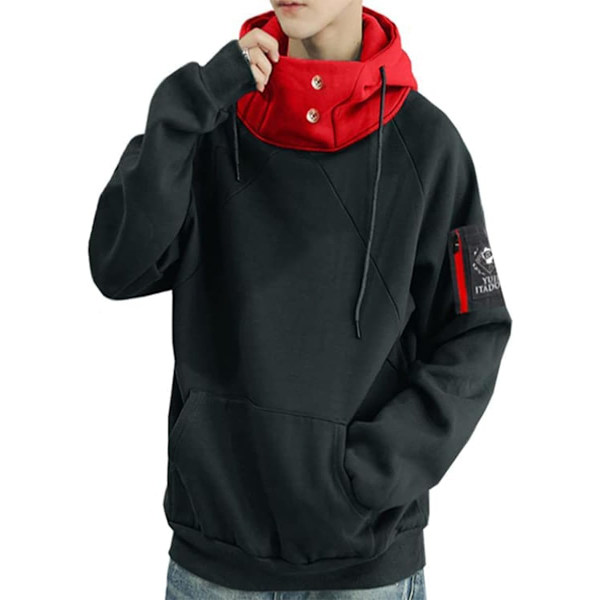 me 3D Novelty Hooded Pullover Sweatshirt Anime Hoodie Cosplay Costume Black Small