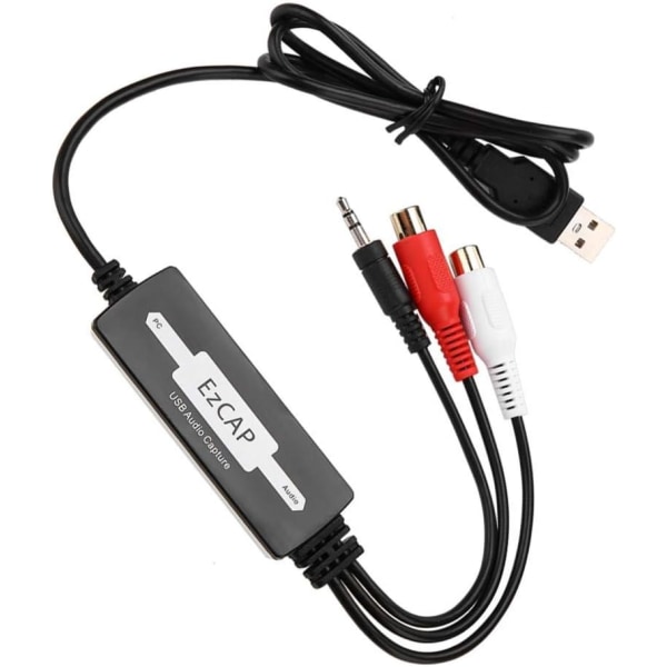 Aio Capture Card Device Adapter USB Recorder Card Konverterar skivspelare kassetter till