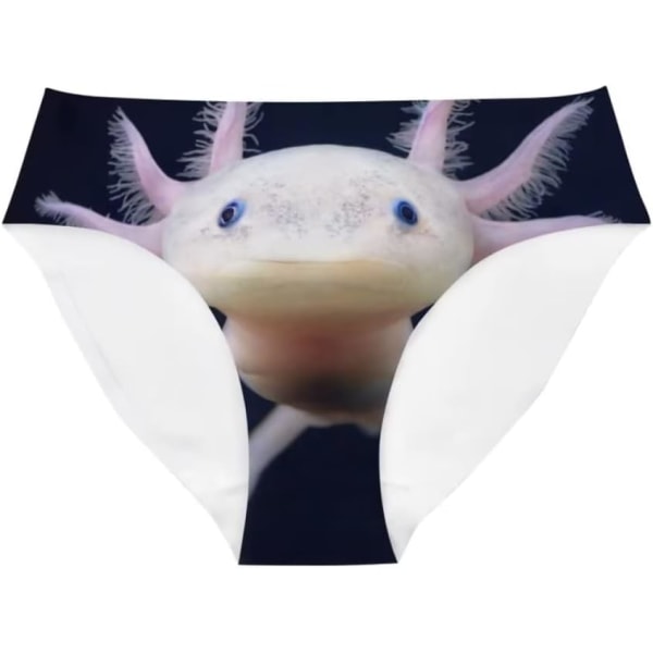 lukee Sexiga Dam Underkläder Trosor Andas Hipster Trosa Vit Print Salamander Liten